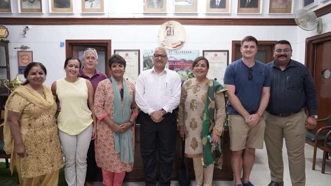 In DAV College Jalandhar Shri Rahul Richard Verma US Diplomat Deputy Secretary Management and Resources Three Sisters of America visited