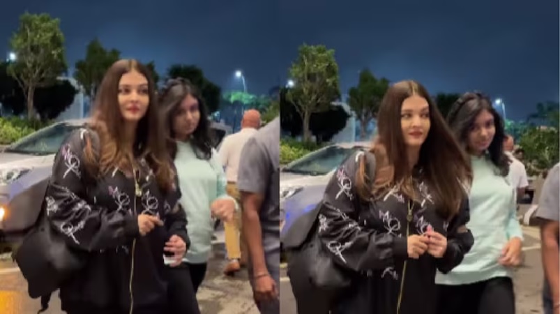 Aishwarya rai and daughter aaradhya bachchan spotted in abu dhabi for IIFA 2024
