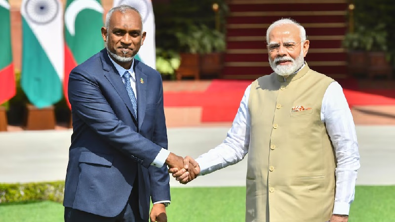 PM modi meets maldives president muizzu in move to strengthen india and maldives ties