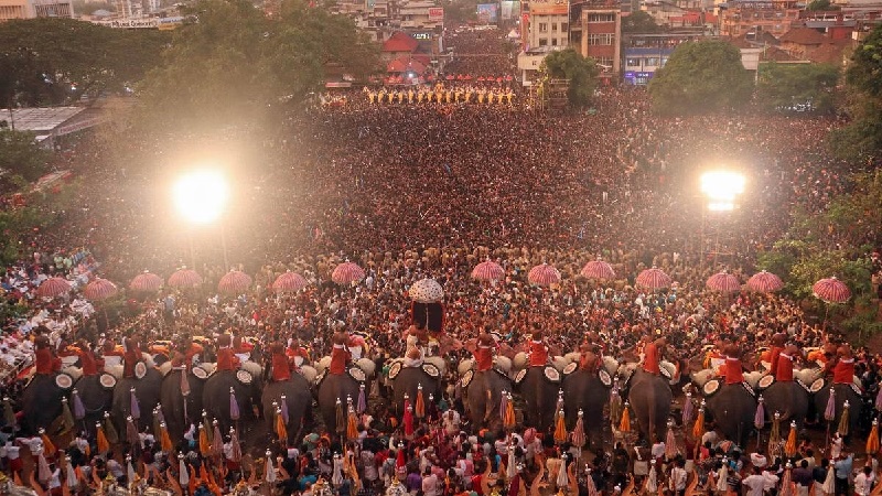 Kerala government clashes with centre, opposes new conditions on thrissur pooram fireworks