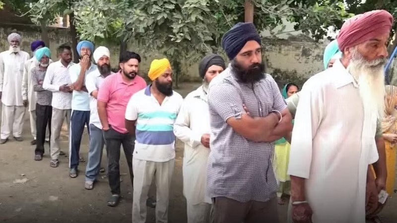 Voting for sarpanch and panch posts continues amid tight security in punjab panchayat elections