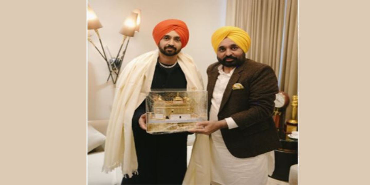 Diljit Dosanjh meets CM Mann