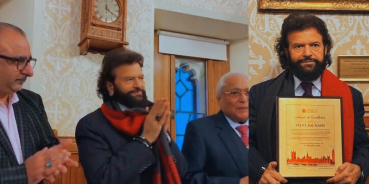 Padma Shri Hans Raj Hans Honored in UK Parliament: Singer Expresses Gratitude