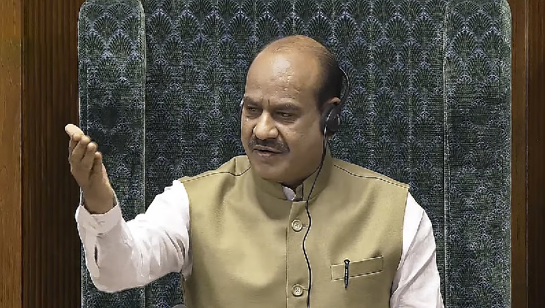 Om birla warns amid disruption in the house, Lok sabha proceedings will be held on sunday