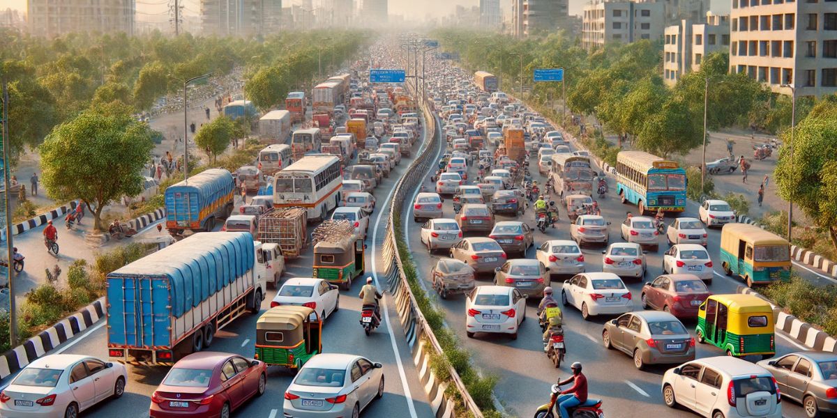 Heavy Traffic Jam on Jalandhar-Pathankot Road: Travelers Facing Major Delays