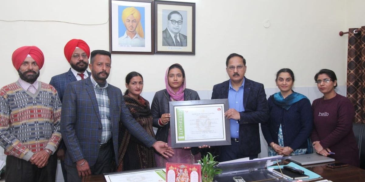 Jalandhar: Staff of Hospital Kala Bakra's Health Centers Honored for Excellence in NQAS Ranking