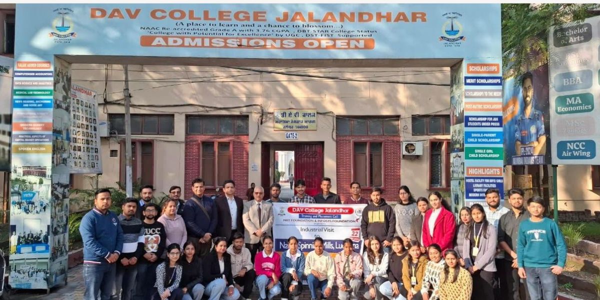 Industrial Tour to Nahar Spinning Mills Ltd., Malerkotla Organized by Training and Placement Cell of D.A.V. College, Jalandhar
