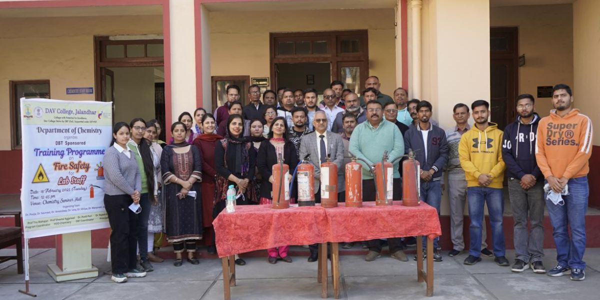 : Fire Safety Training Program Organized by Chemistry Department at DAV College Jalandhar