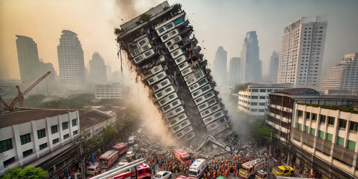7.7 Magnitude Earthquake Strikes Thailand & Myanmar, Bangkok Skyscraper Collapses