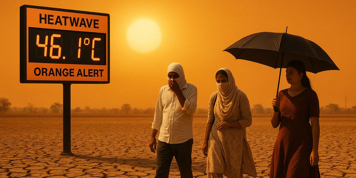 Punjab Scorched by Intense Heatwave, Temperature Crosses 46.1Â°C â€” IMD Issues Orange Alert