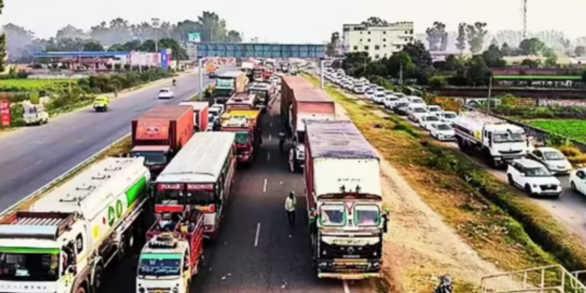 Farmers Protest in Ludhiana Demanding Toll-Free Roads