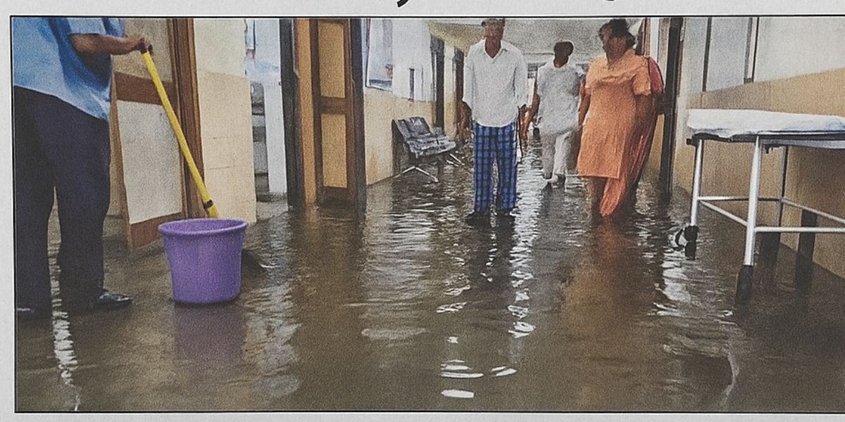 Heavy Rains Flood Mohali Civil Hospital, Disrupt Services and Expose Infrastructure Gaps