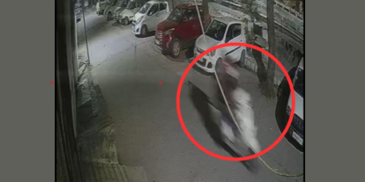 Car Battery Stolen Outside Congress MLA Office in Jalandhar, CCTV Captures Incident