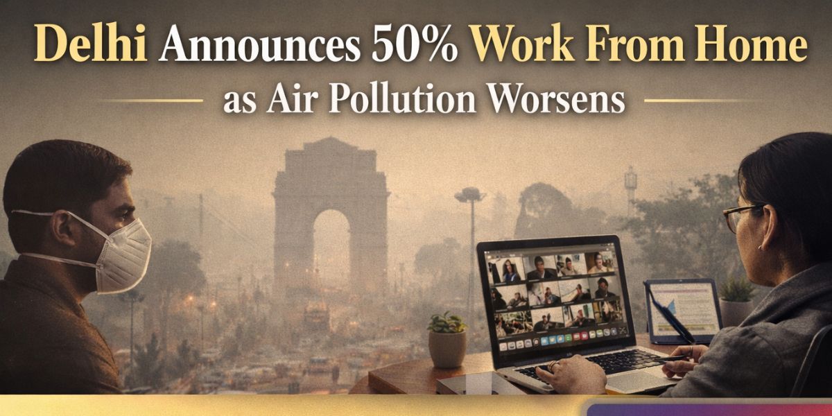 Delhi Announces 50% Work From Home as Air Pollution Worsens