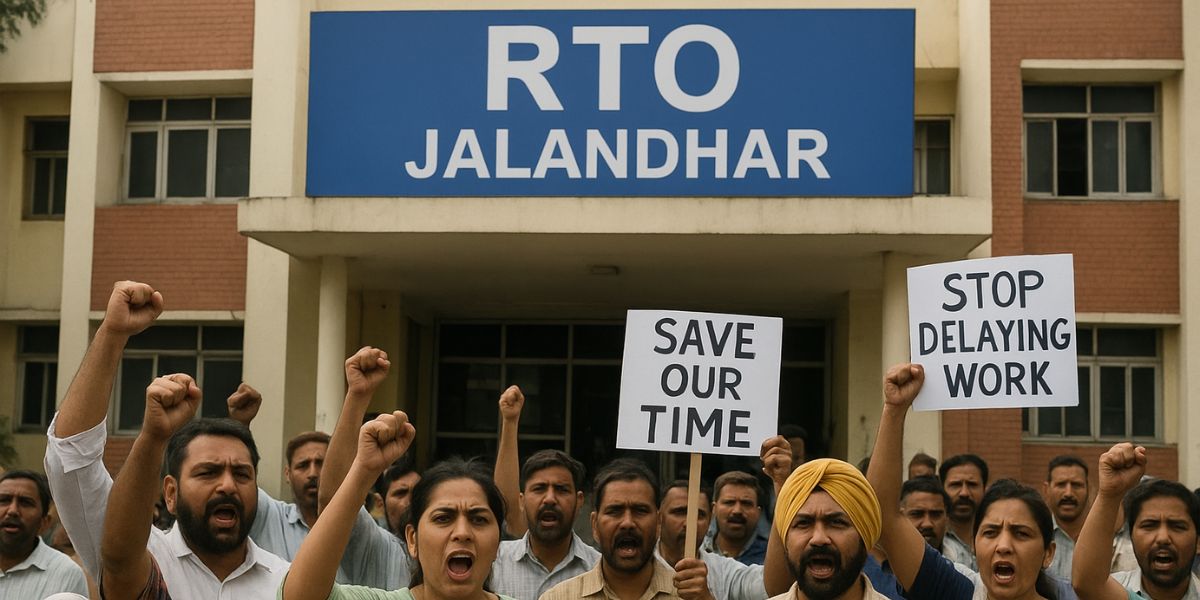 Public Anger Grows Over Staff Behavior and Backlog Issues at Jalandhar RTO Office